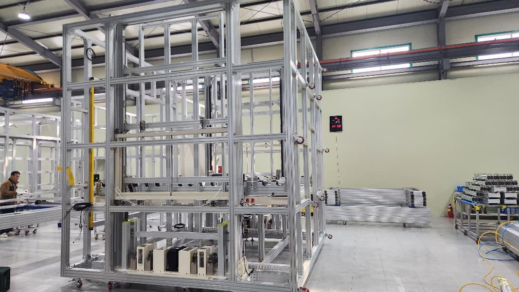 Assembled aluminum frame structure